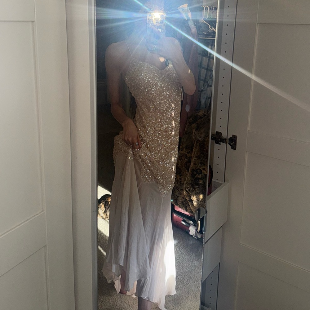 Elegant Sequin Evening Gown